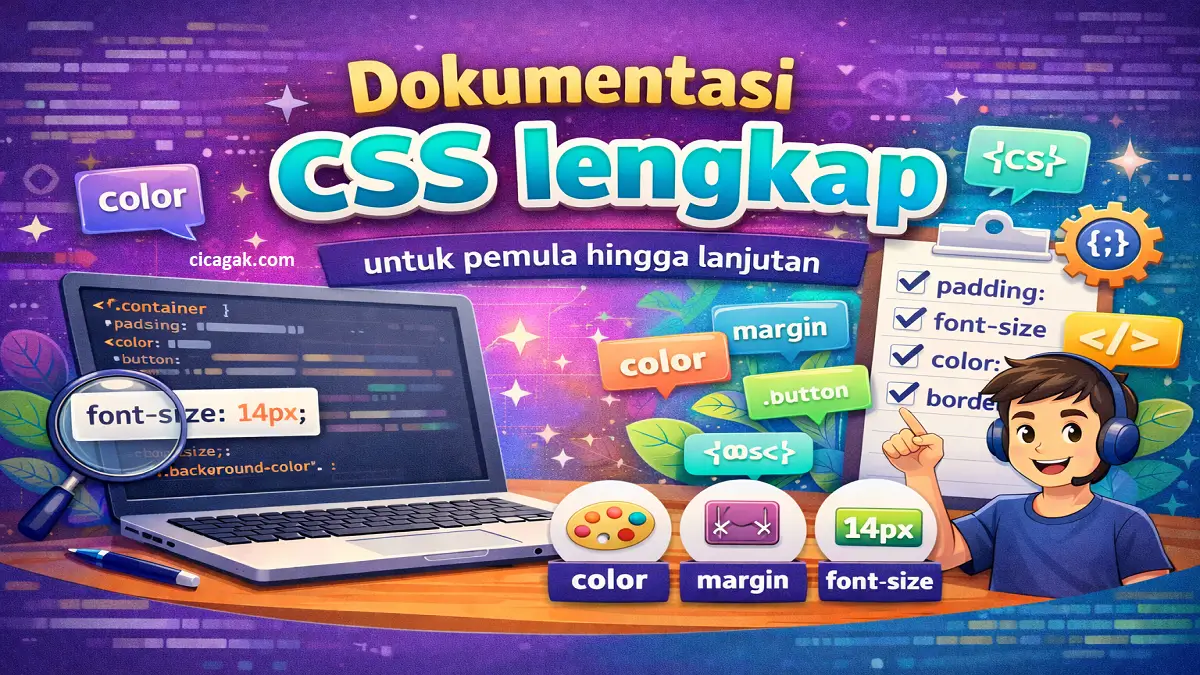 Dokumentasi CSS lengkap untuk pemula hingga lanjutan
